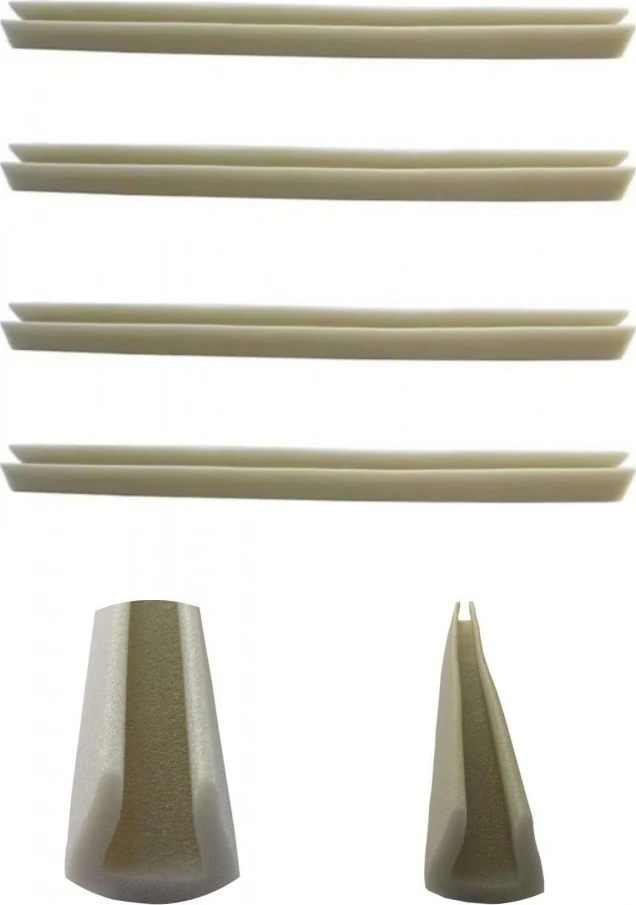 4 Adet Beyaz Kapı Altı Isı Yalıtımı Süngeri Kapı Altı Rüzgarlığı U Şekilli Geçmeli Strafor