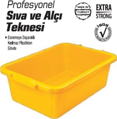 SGS Profesyonel Sıva Alçı Teknesi 35 Lt 987 (1 Adet)