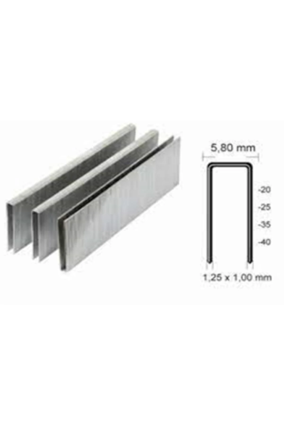 90 Serisi U Çivi 9040 (40 MM ZIMBA TELİ - 2.500 ADET)