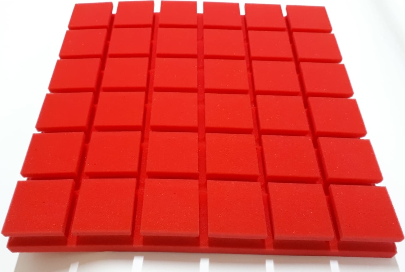 Akustik Vicoustic Panel Kırmızı 5 x 49 x 49 cm