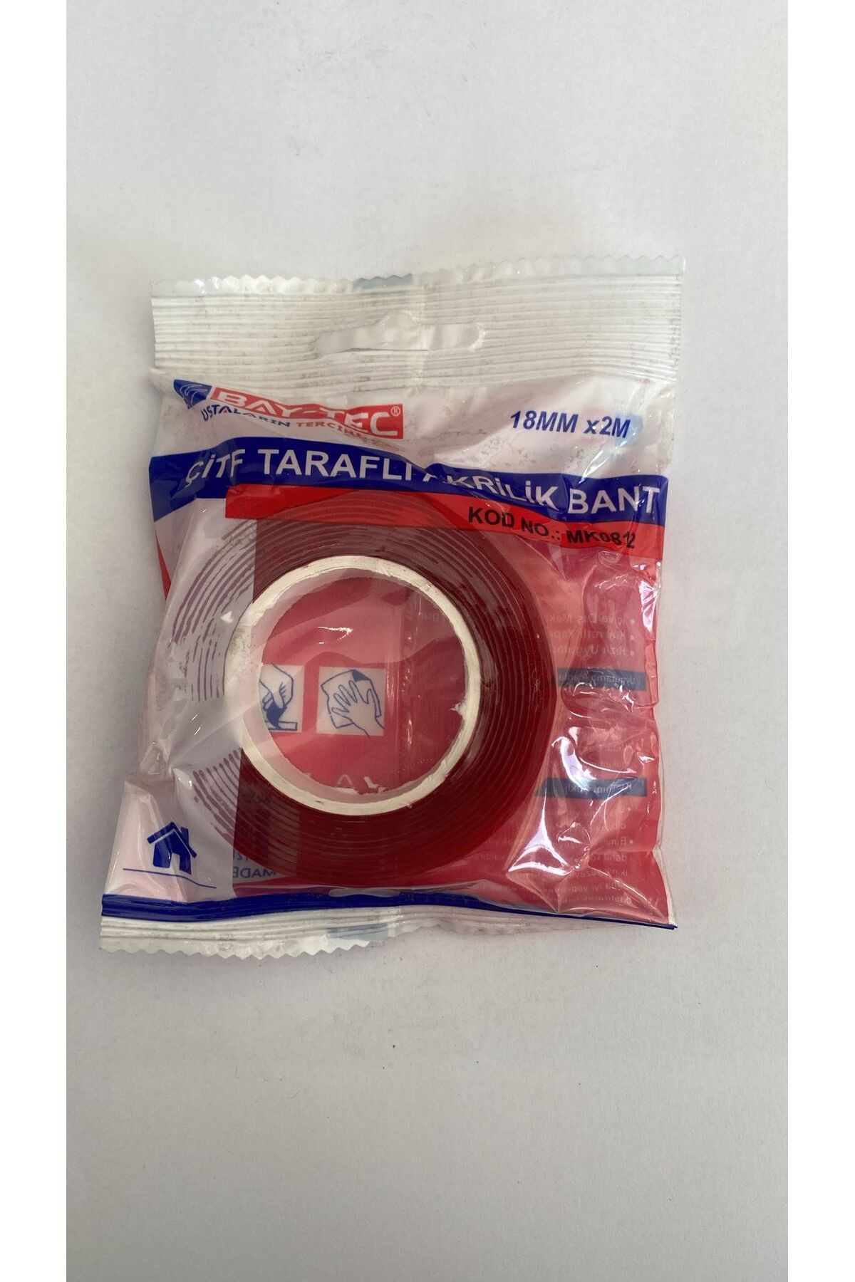 Çift Taraflı Akrilik Band 18 Mm X 2 M (5 Adet )