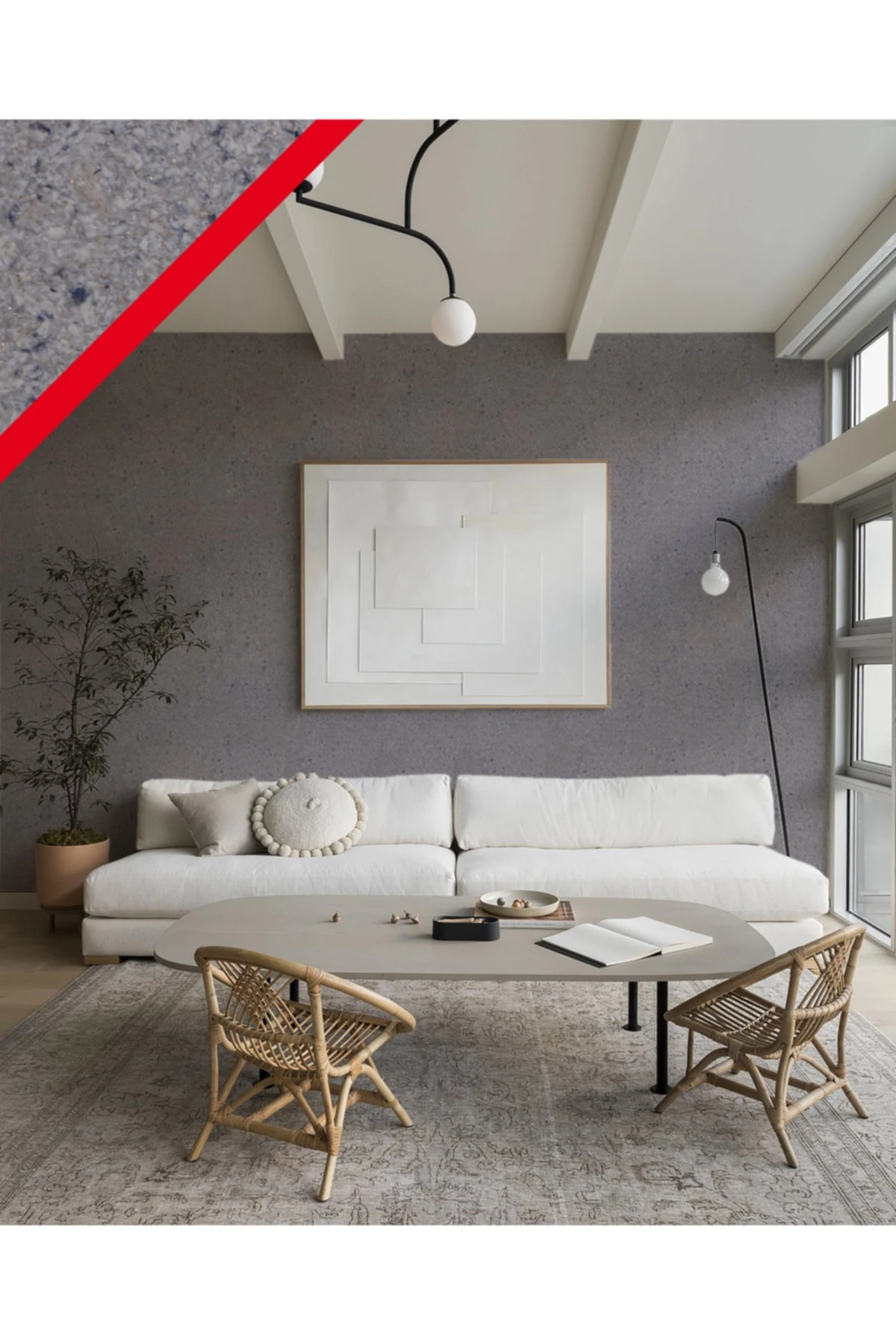 Enerjik Isı Ve Ses Yalıtımlı Ipek Sıva Extreme Serisi - Ext 005 Gri Mix