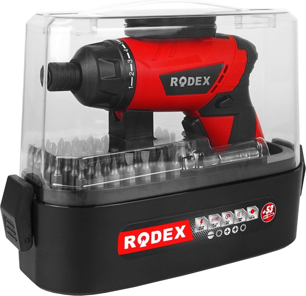 Rdx308 Şarjlı Tornavida 3.6v 1.5ah 210rpm Lı-Ion 54 Parça