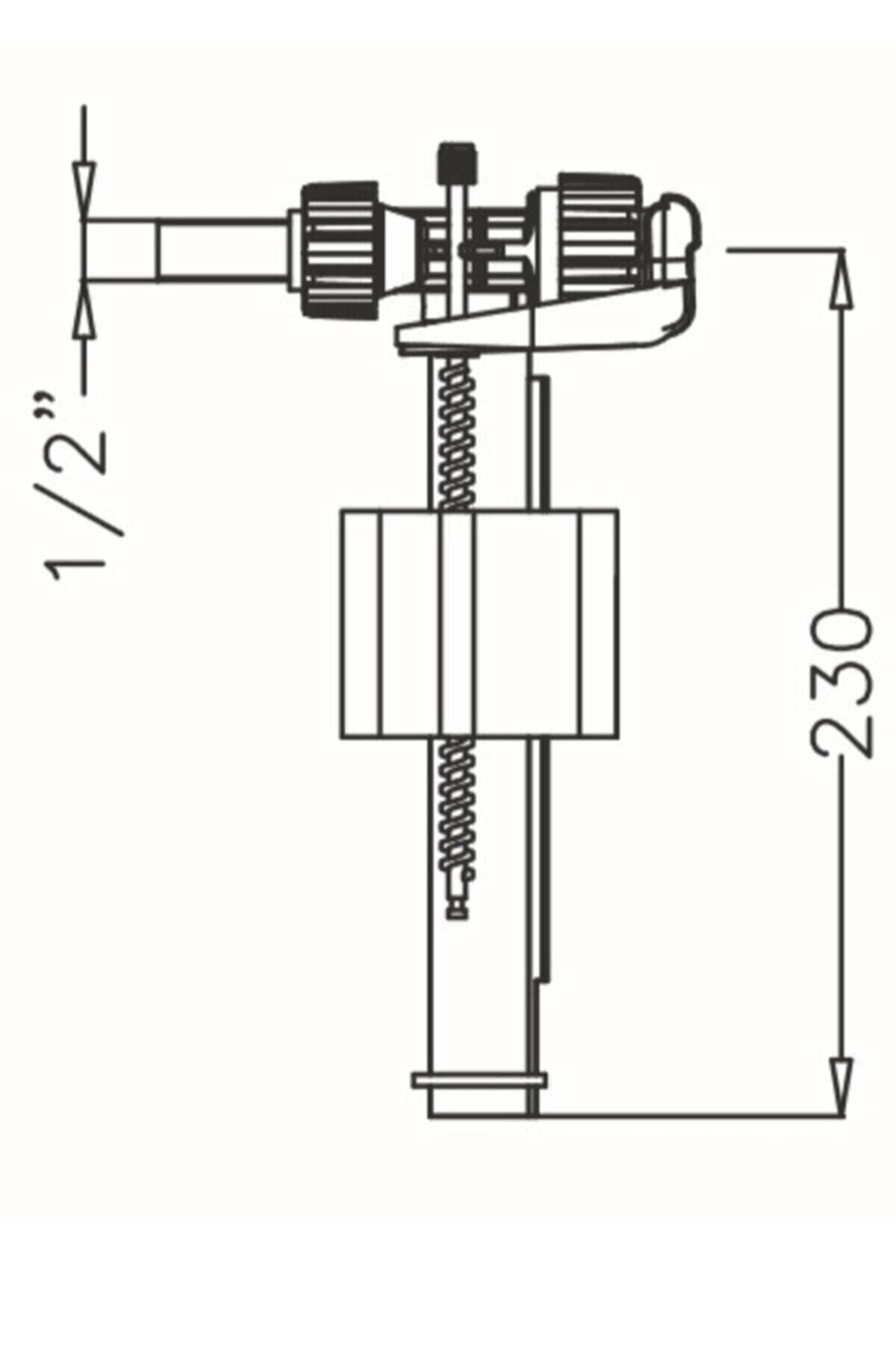 Gömme Rezervuar Doldurma Flotör 1/2