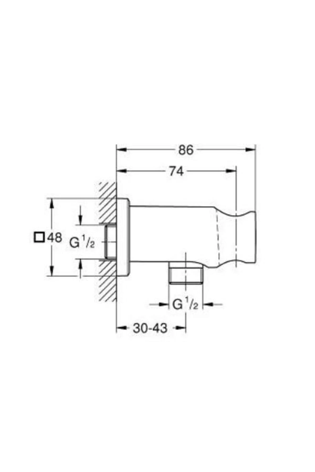 RainShower El Duşu Çıkış Dirseği - 26659GN0