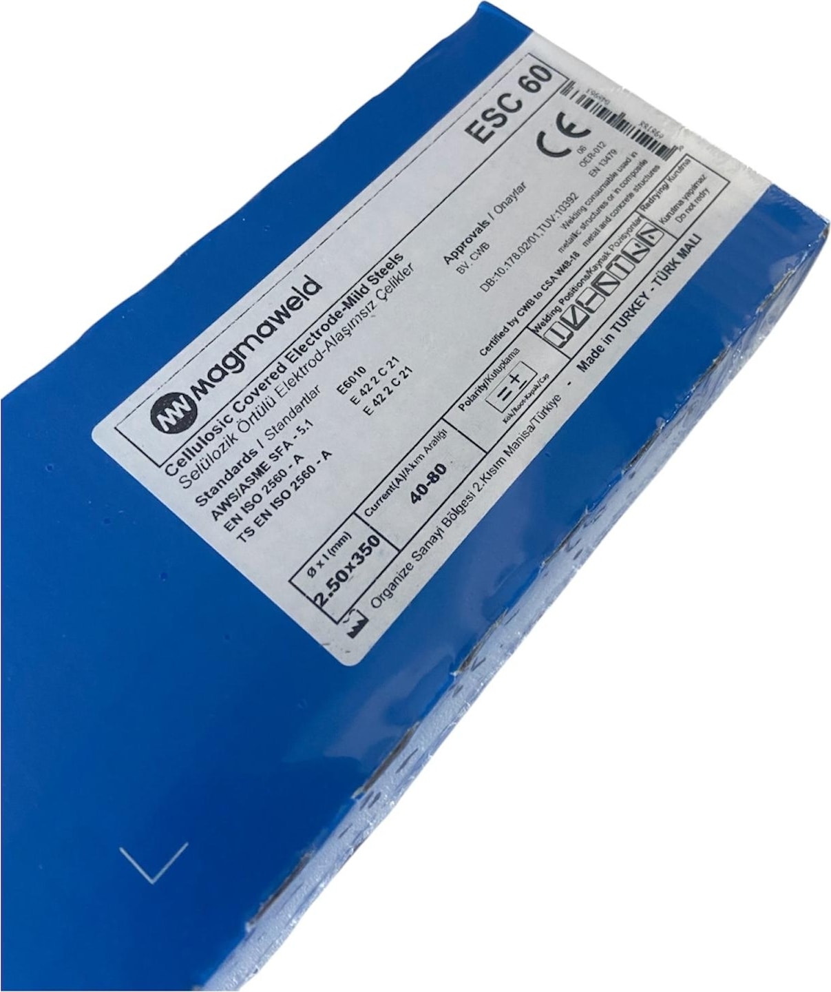 Esc 60 2,50 x 350 Selülozik Elektrod 285 Adet