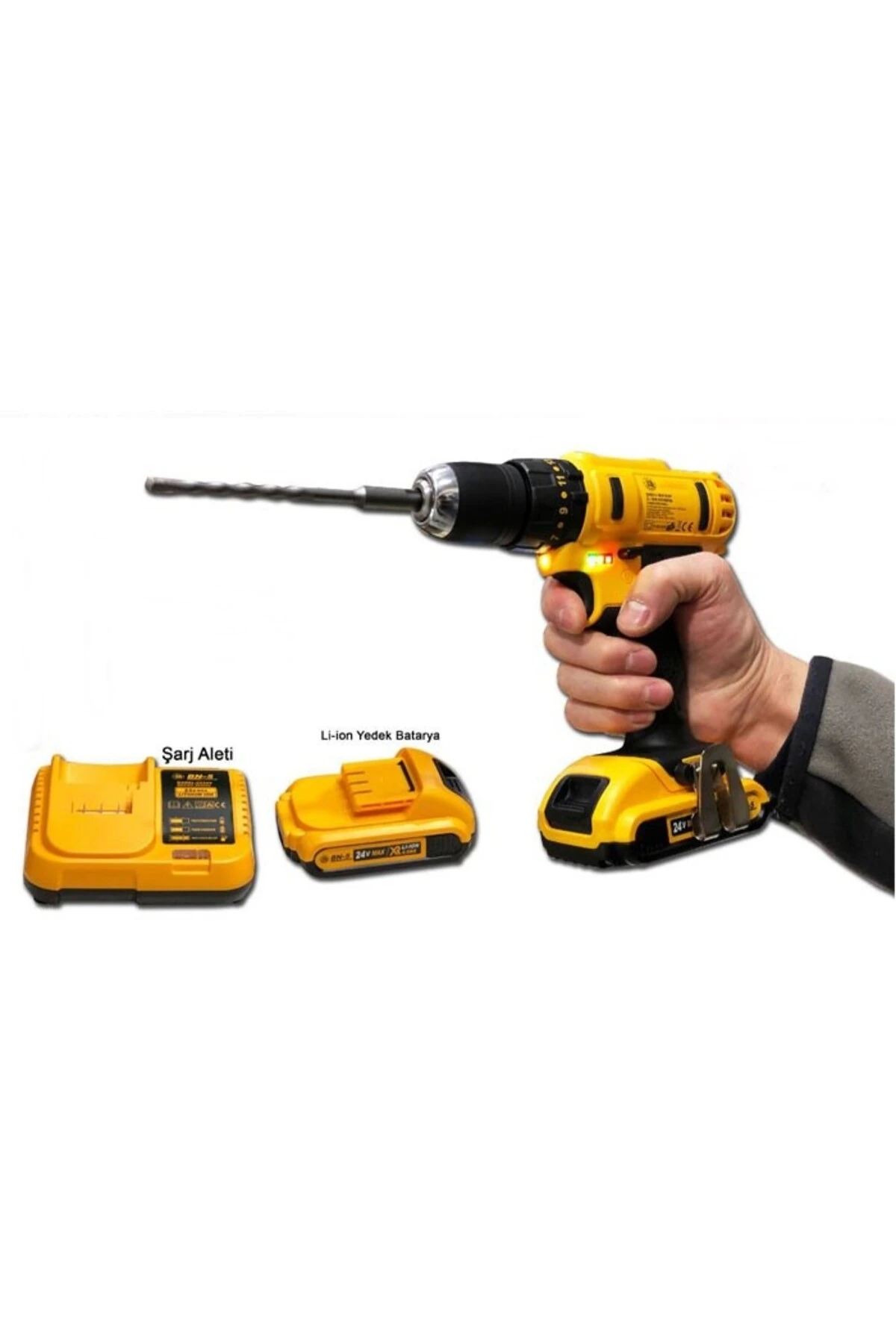 Çift Akülü Matkap Vidalama Seti