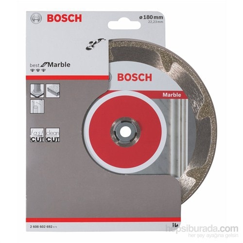 BOSCH - Best Serisi Mermer İçin Elmas Kesme Diski - 180 X 22,23 X 2,2 X 3 Mm