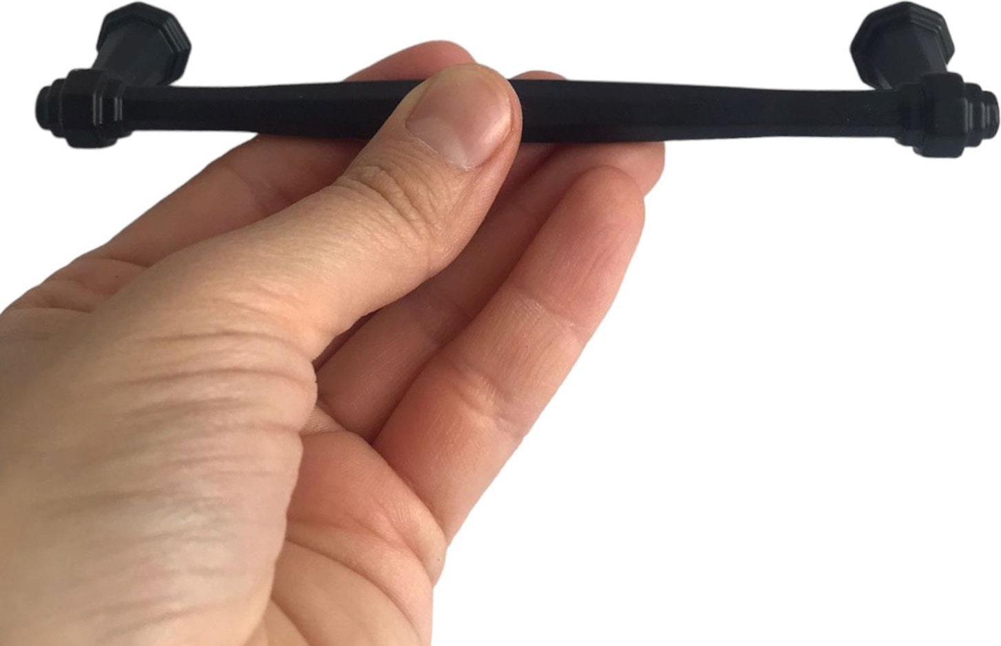 8 Adet Padişah Kulp 128 mm Siyah Mutfak Kulpu Çekmece Dolap Kapak Kulbu Metal Mobilya Dolabı Kulpları