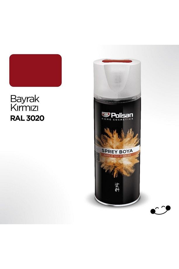 POLİSAN SPREY BOYA AKRİLİK BAYRAK KIRMIZI RAL 3020