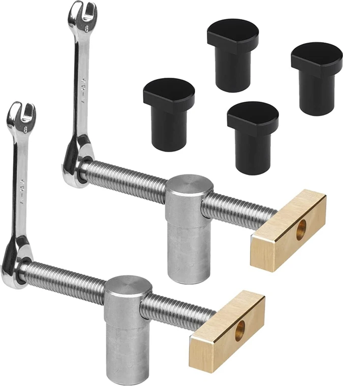 Ağaç Işleme Tezgahı Köpek Kelepçeleri, Tezgah Köpek Durdurma Setleri, Klipsli Kelepçe Fikstürü Mengene Banklar Doğrama Marangoz Aletleri (20MM) B (Yurt Dışından)