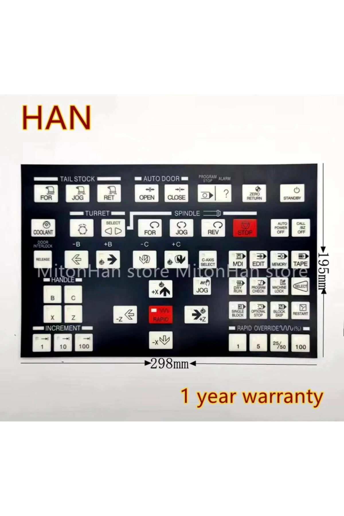 HYUNDAİ KİA CNC TORNA KİTİKLAVYA TUŞ TAKIMI