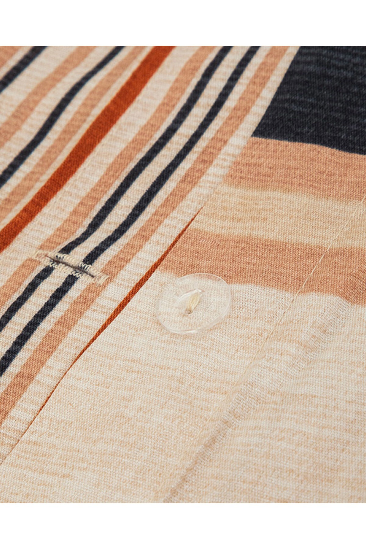 Timeline Dijital Baskılı Soft Cotton Çift Kişilik Nevresim Seti Terracotta