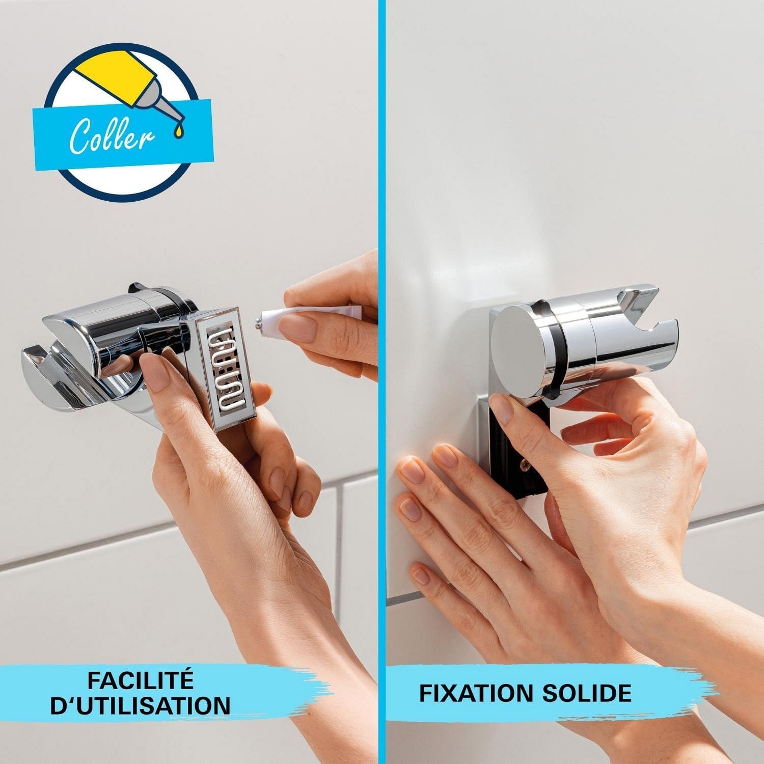 Precision Flow Termostatik Duş Bataryası ve Vitalio Start 110 Sürgülü Duş Seti, 110MM 1 Akışlı