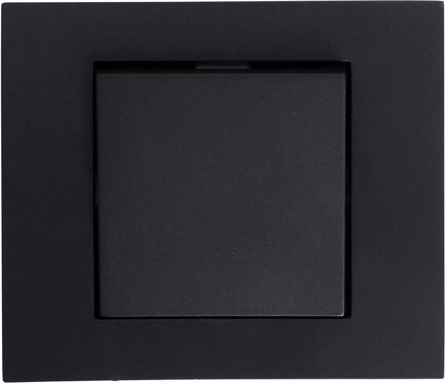 Grano Tekli Elektrik Anahtarı - Dayanıklı Siyah Plastik Çerçeve ile Kolay Montaj