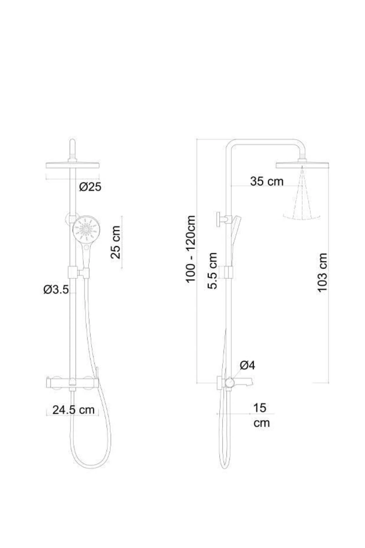 DUŞ ÜNİTESİ (KROM) FJ-1051
