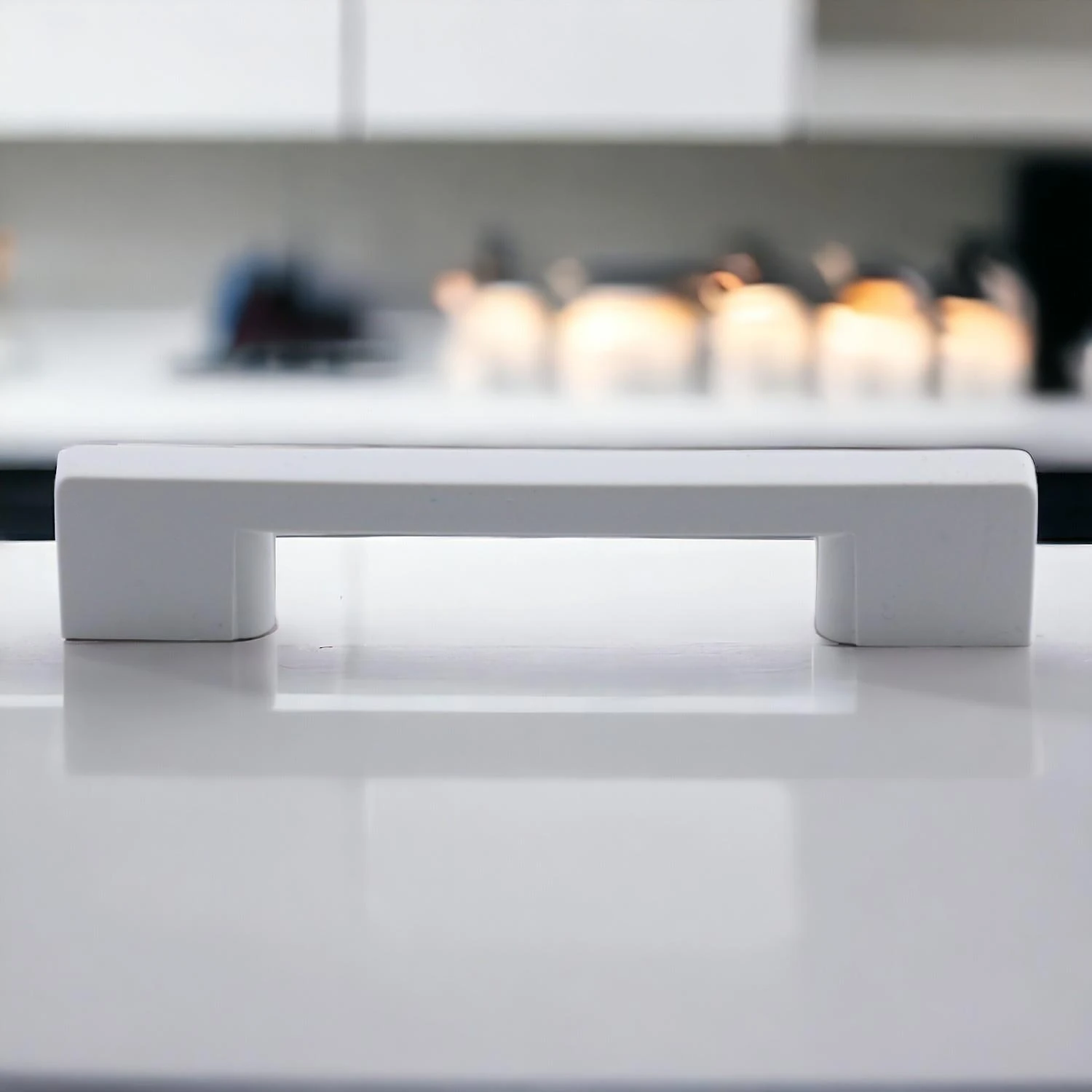 10 Adet Plastik Köprü Mobilya Mutfak Çekmece Dolabı Dolap Kapak Beyaz Kulbu Kulpu Kulpları 128 mm