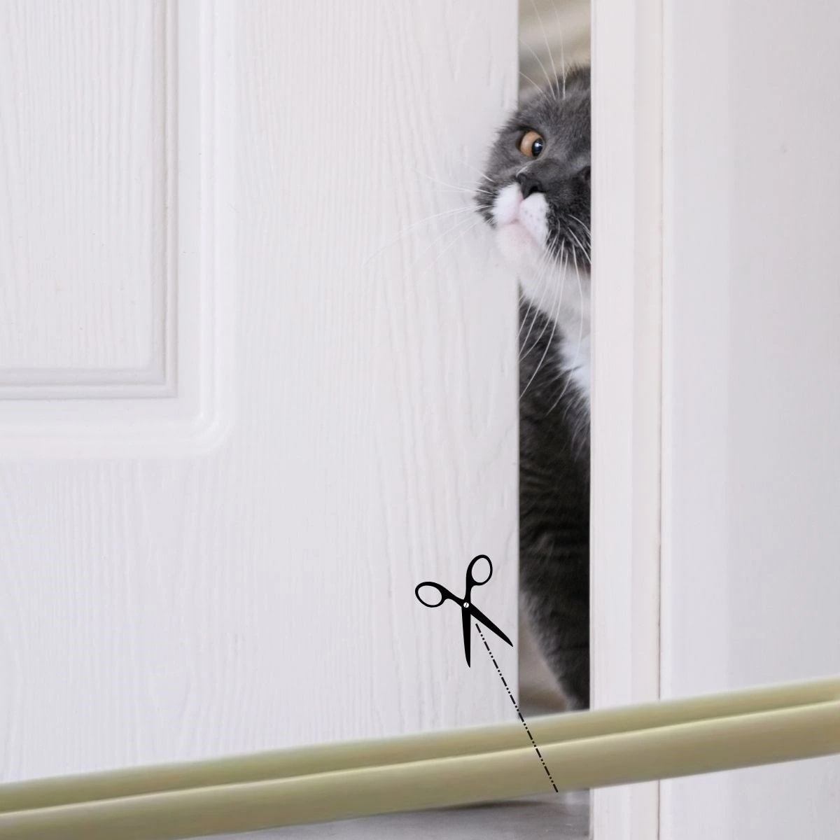 4 Adet Kapı Toz Rüzgar Önleyici Isı Yalıtımı Sağlayan Sızdırmaz Strafor (5047)