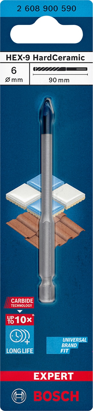 BOSCH Expert Hex-9 Hardceramic Delme Ucu 6 x 90 mm