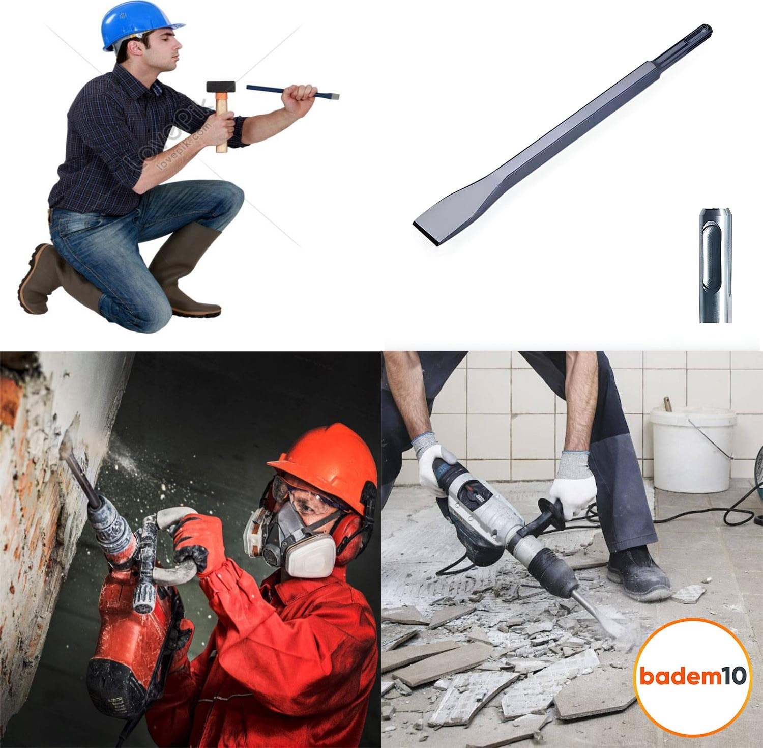 Sds Max Geniş Ağızlı Keski 18 mm x 400 mm x 25 mm