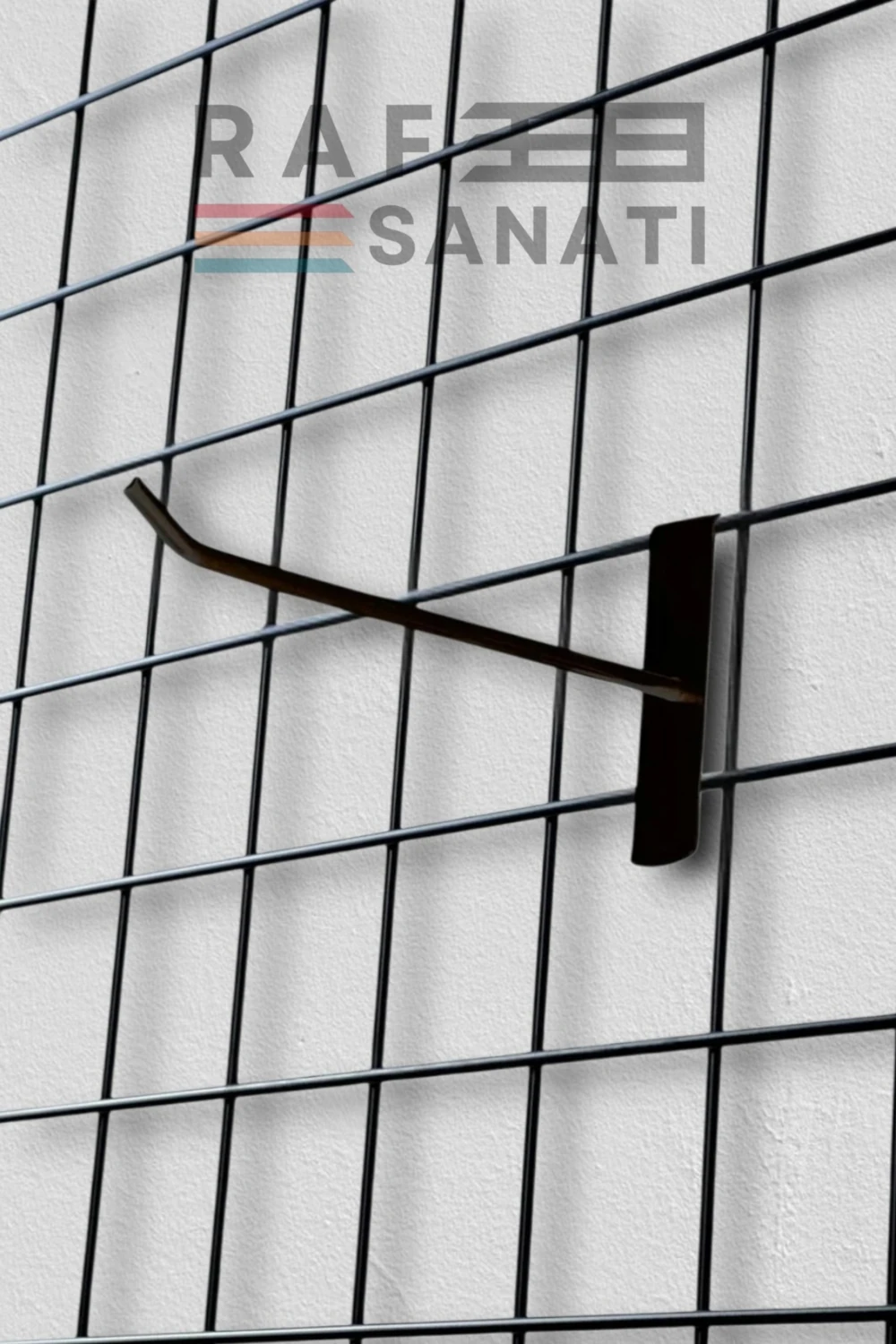 50 Adet Siyah Tel Pano Kancası 10 cm - Askı Kanca Raf Askısı Raf Aksesuar Tel Askı Çorap Kancası