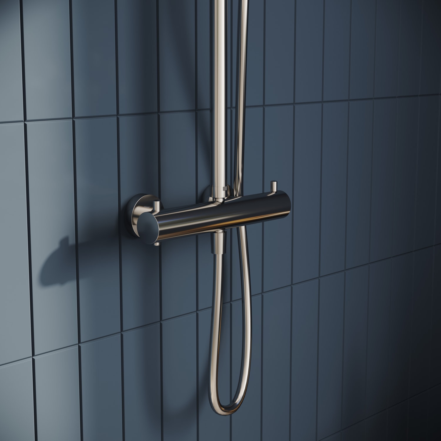 AquaHeat Bliss 240 A47205 2F Termostatik Duş Sistemi, Krom