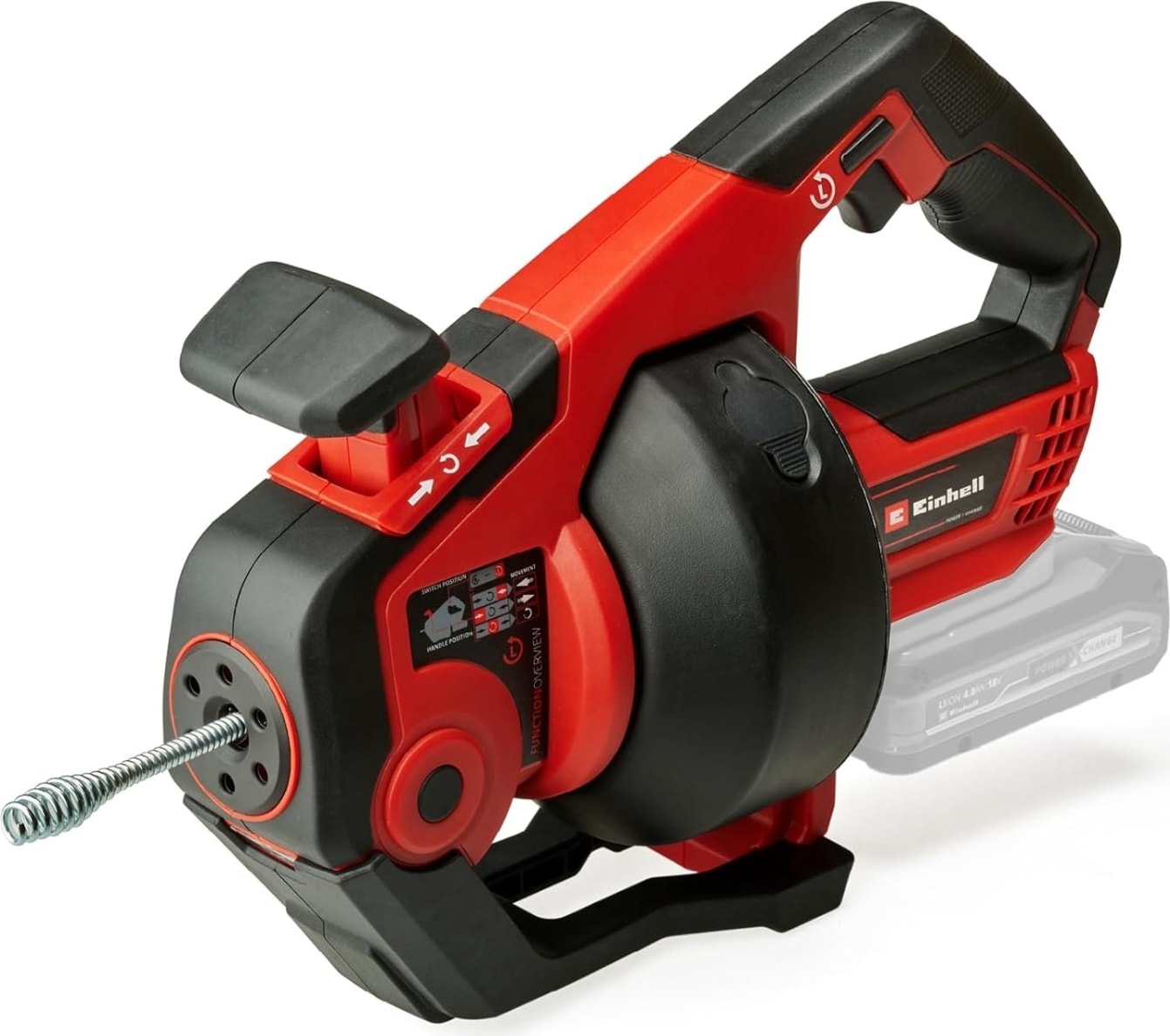 Akülü Boru Açma Makinesi TE-DA 18/760 Li-Solo Power X-Change (18 V, Li-Ion, 7,6 m temizlik spirali, 16-55 mm çapındaki borular için uygun, akü ve şarj cihazı dahil değildir) - 4514160