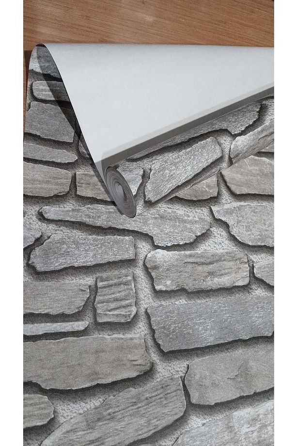 Yığma Taş Görünümlü 3d Duvar Kağıdı(5m2)