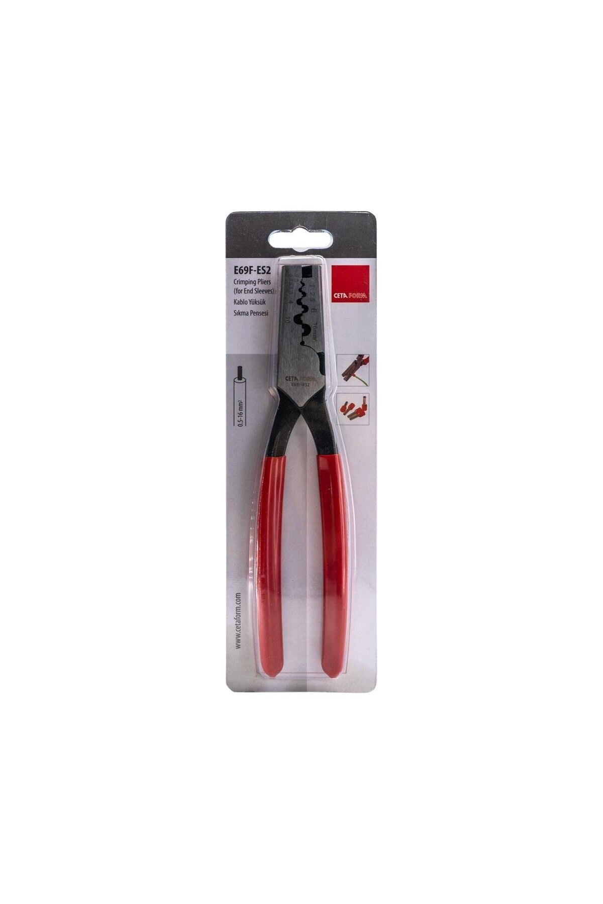 E69f-es2 Kablo Yüksüğü Sıkma Pensesi 190 Mm