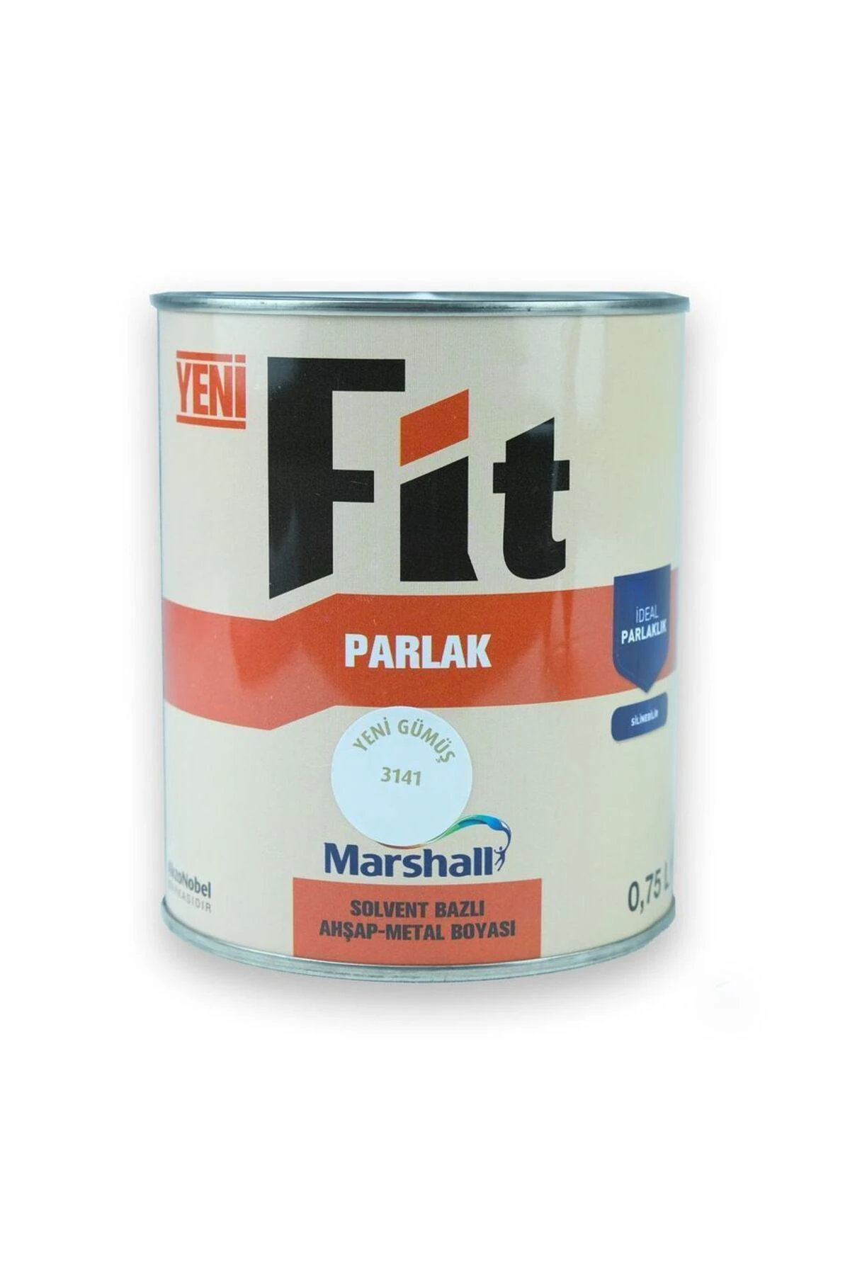 Fit Parlak Ahşap Metal Boyası Y.gümüş 0,75 L