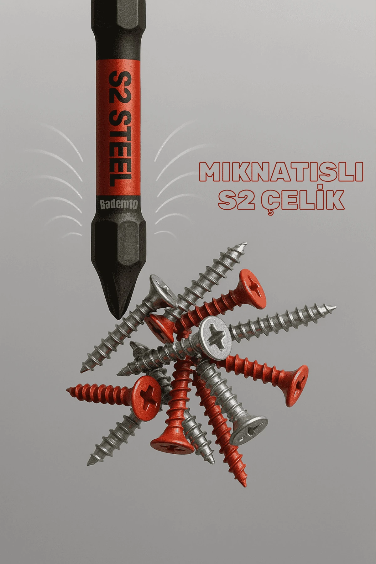 10 Adet Mıknatıslı Bits Uç Ph2 50 mm Vida Sökme 5 Cm Yıldız Matkap Vidalama Ucu S2 Çeliği