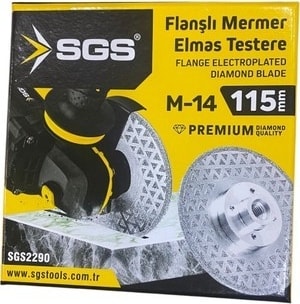 SGS Elektrolize Testere Flanşlı Çift Yüz Elmaslı 115MM SGS2290