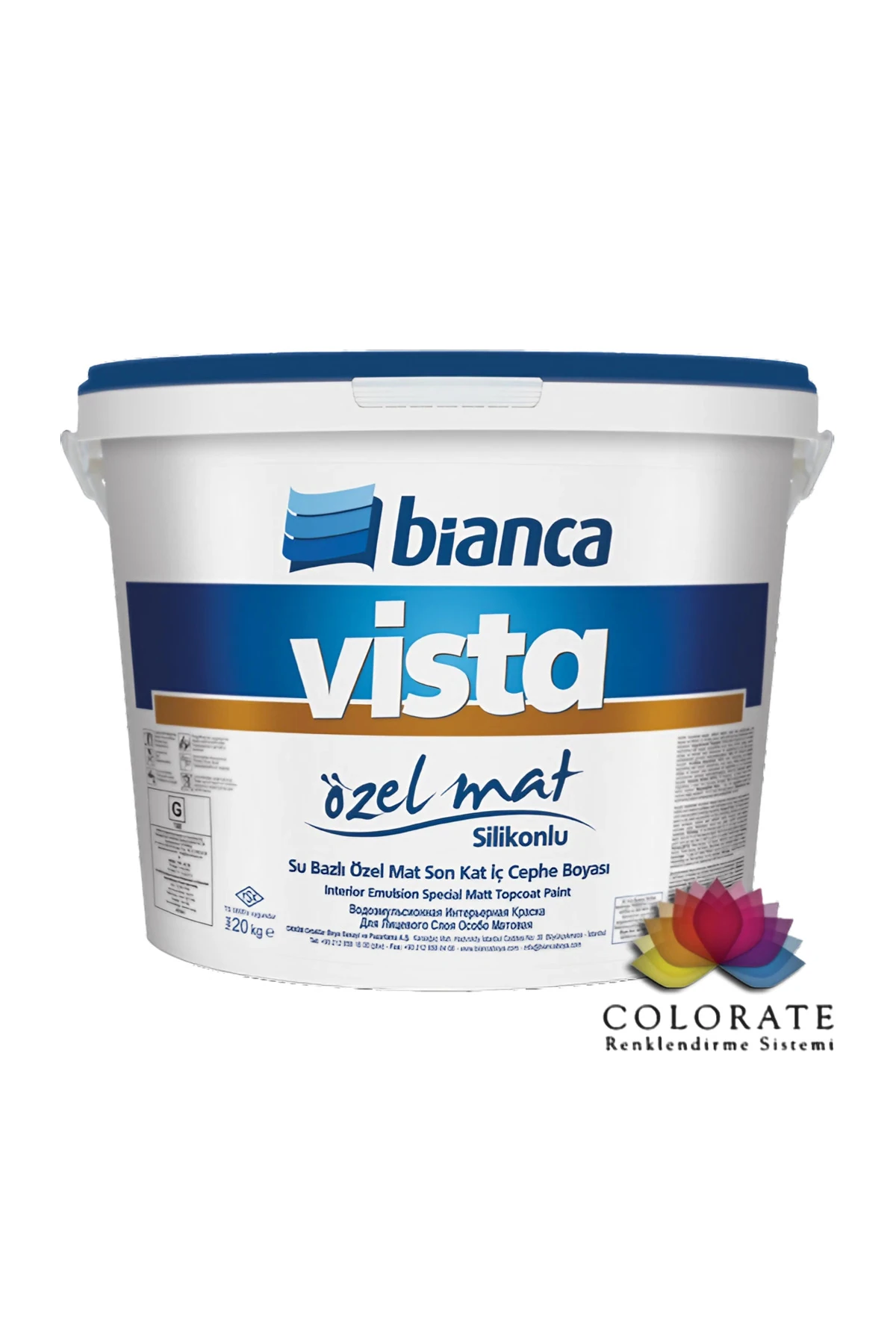 Vista Silikonlu Özel Mat 20 Kg İç Cephe Boyası - Parfüm Formüllü