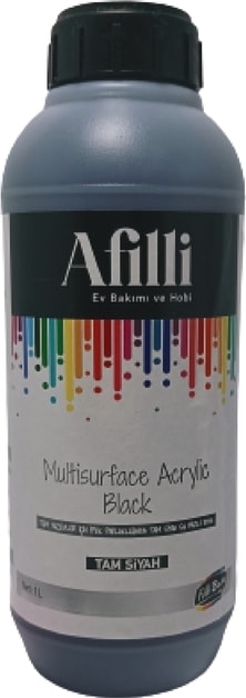 Afilli Tam Siyah 1l Akrilik