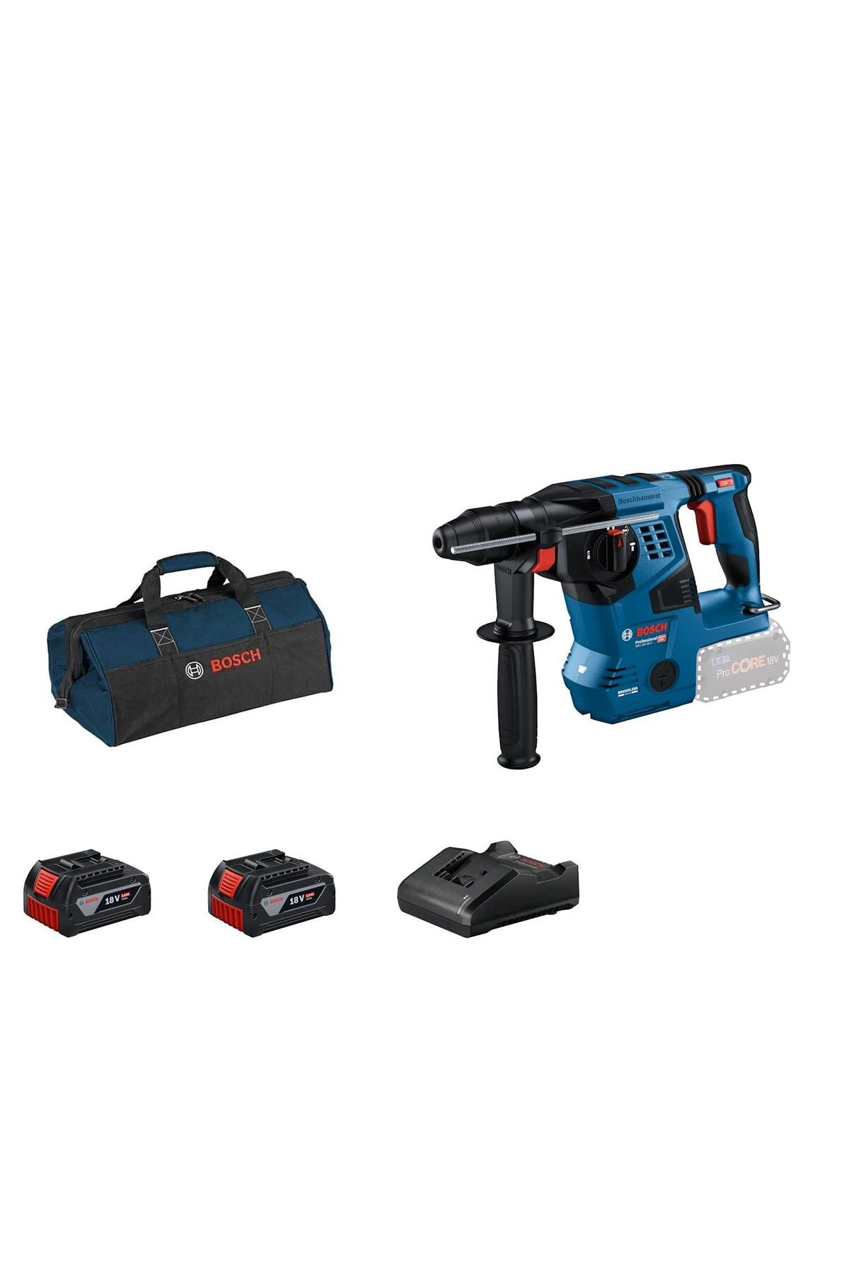 GBH 18V-28 C 2x5.0Ah Çift Akülü Kırıcı Delici