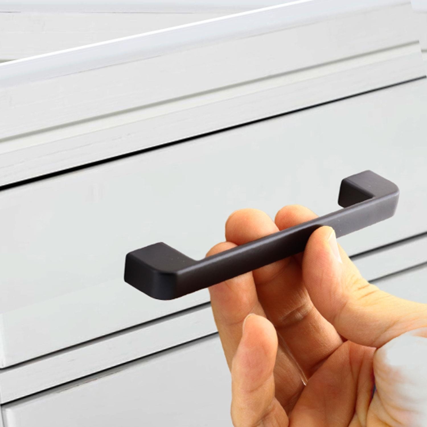 10 Adet Gölcük Oval (160 mm - 16 cm) Siyah Metal Mobilya Mutfak Çekmece Dolap Dolabı Kulbu Kulpu Kulpları