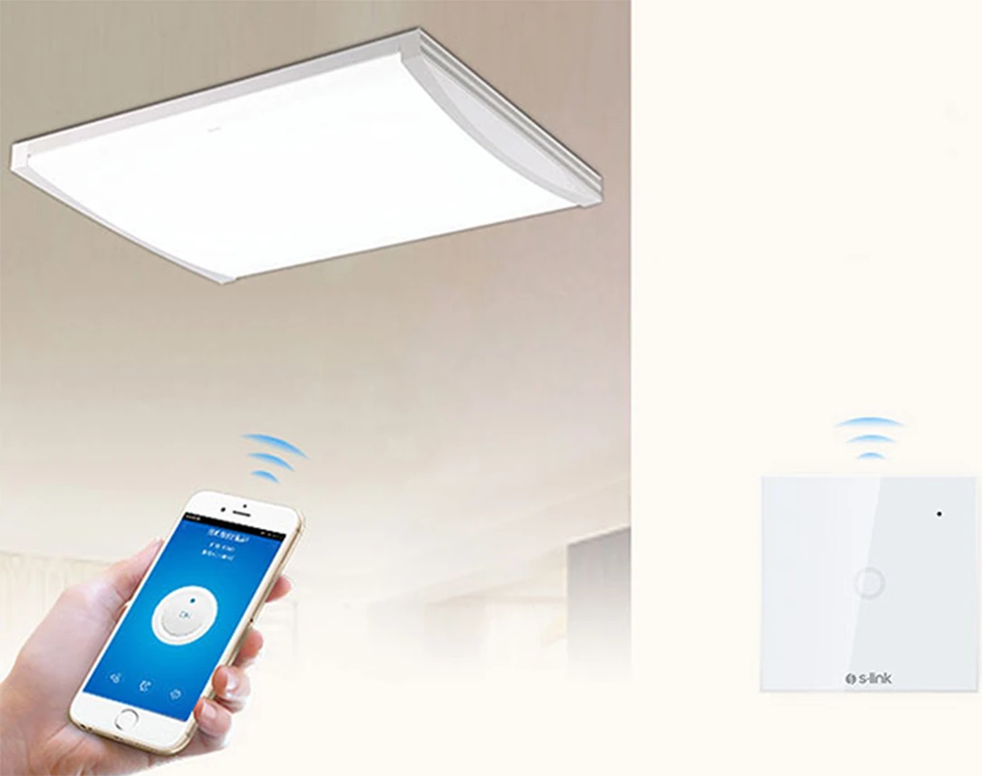 Swapp SL-EG31 Kablosuz ve Dokunmatik Aydınlatma Anahtarı 1li Wifi Tuya Destekli