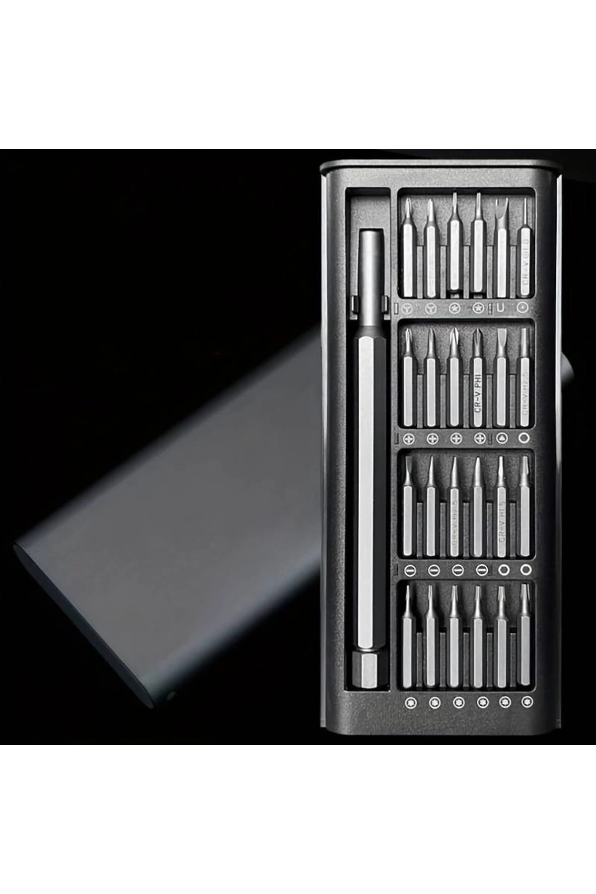 Manyetik Hassas Tornavida Seti, 24 Parça, Mini Cep Tornavida Seti, Küçük Tamir Seti N