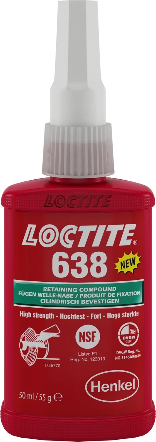 638 Yüksek Mukavemetli Sıkı Geçme Bileşeni 50 ml