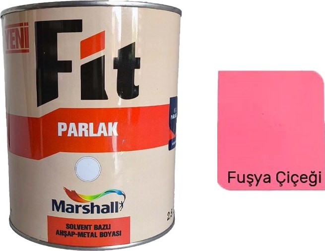 Fit Parlak Sentetik Yağlı Boya 0.75 Lt Fuşya Çiçeği