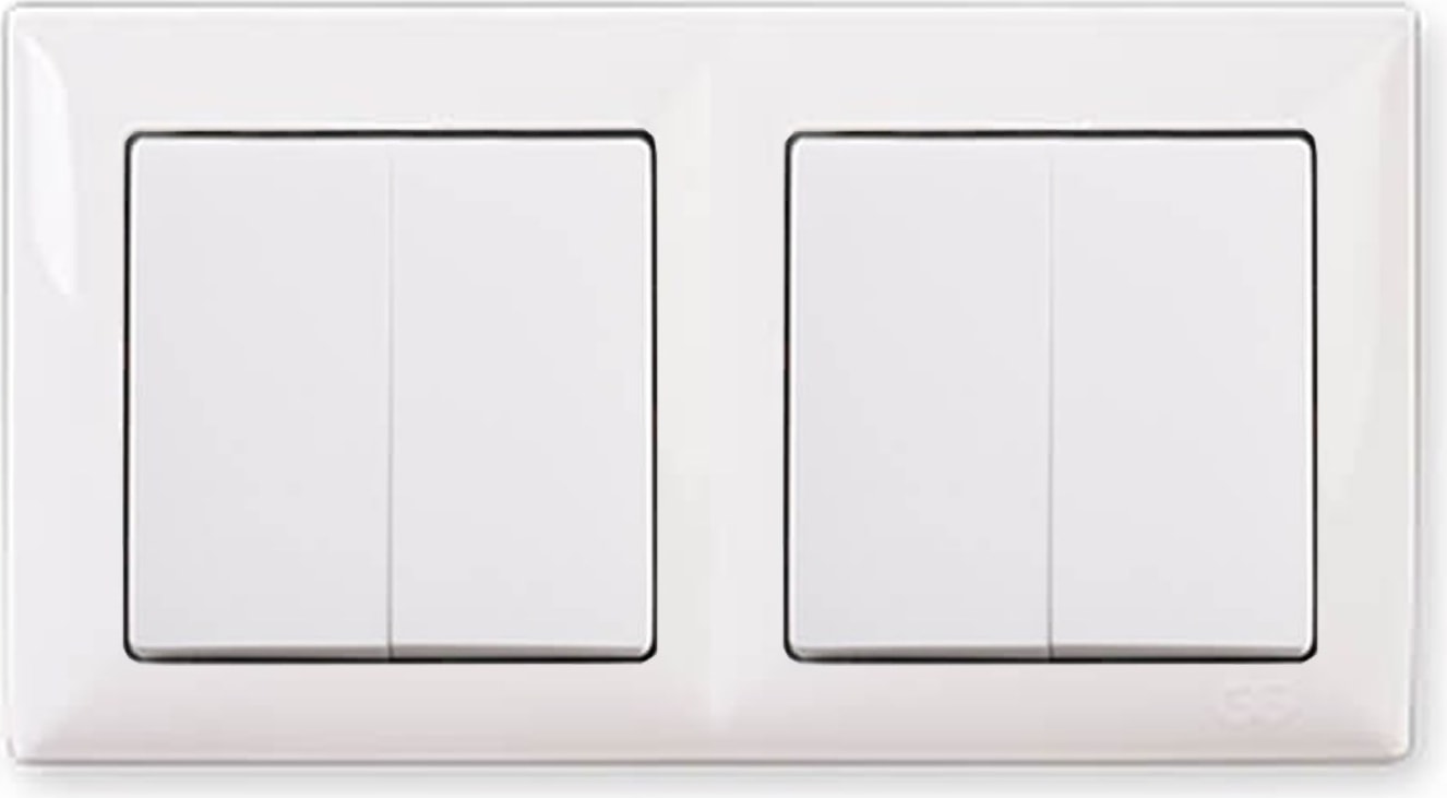 Visage Beyaz 2'li Set Komütatör + Komütatör