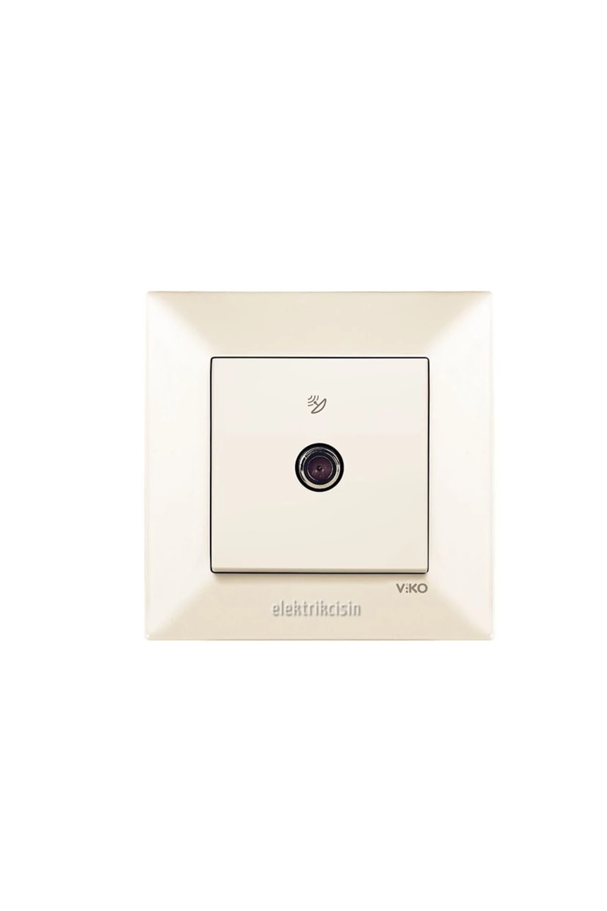 Meridian Krem Uydu Prizi F Konnektörlü (geçişli) (çerçeve Hariç) 5 Adet