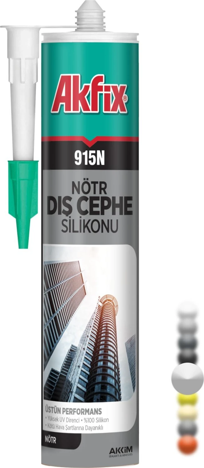 915N Nötr Dış Cephe Silikonu 280 Ml Şeffaf
