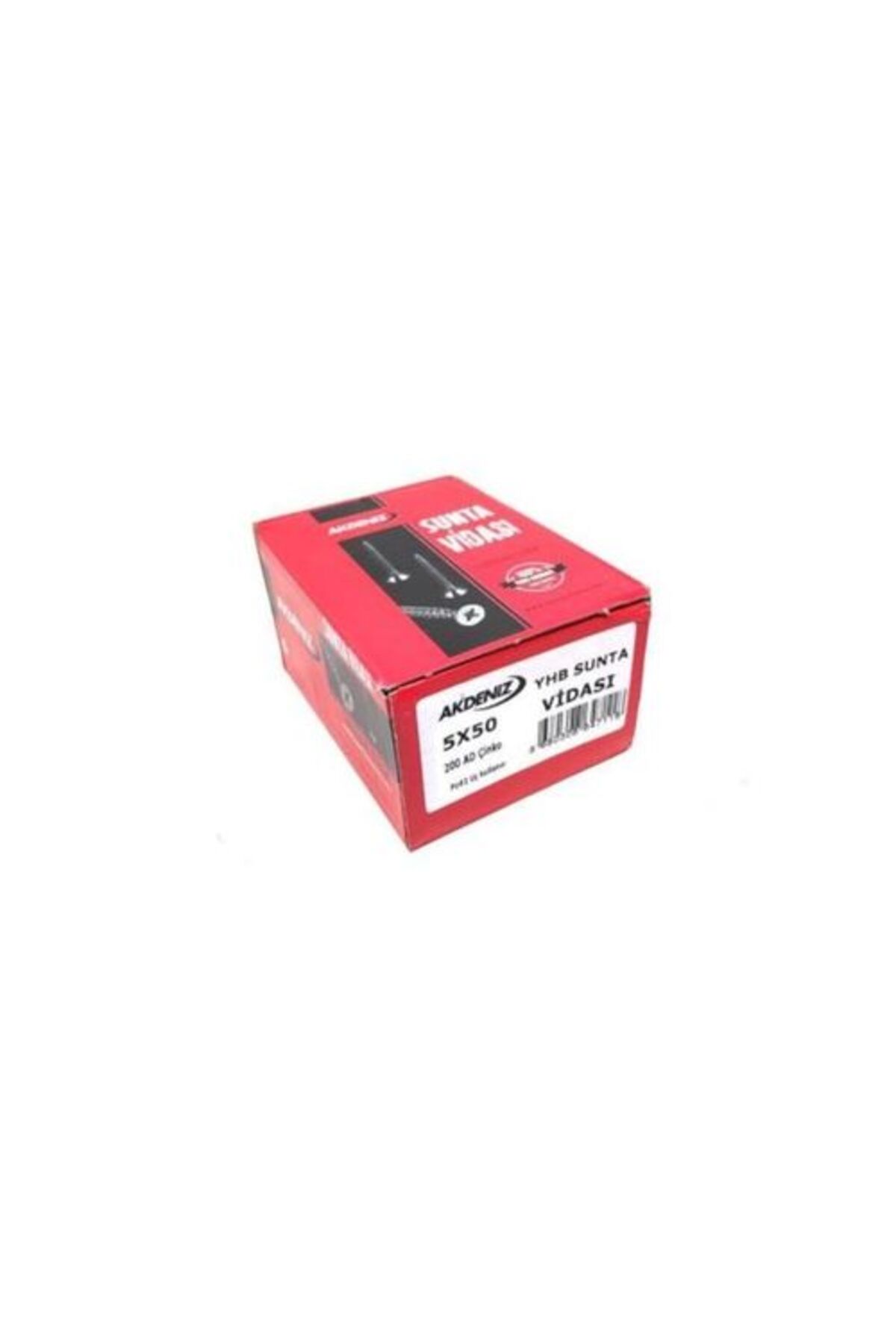 AKDENİZ SUNTA VİDASI 5,0X50 ÇİNKO 200X20