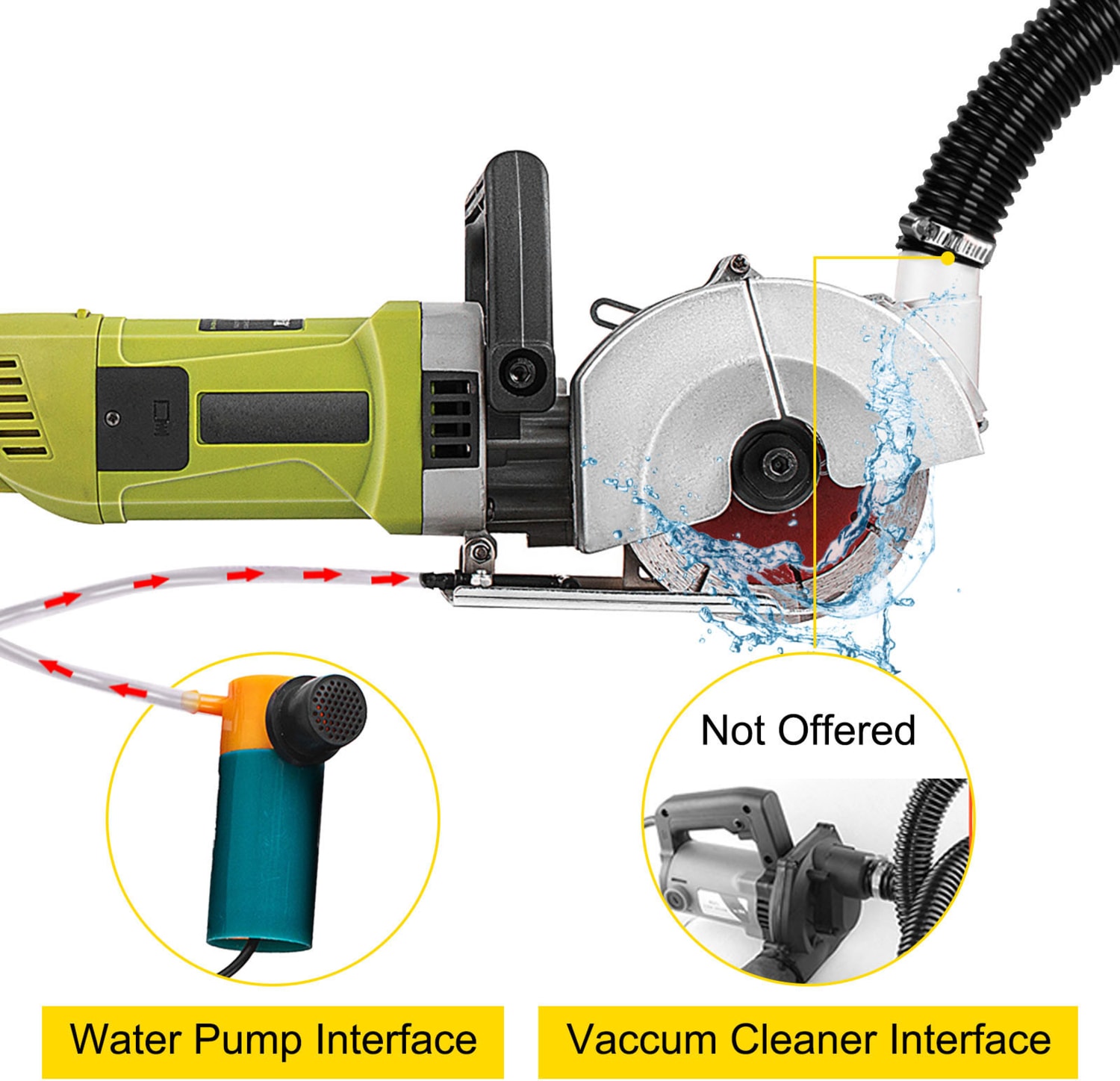 Titanyum-X Seri Duvar Oluk Açma Makinesi Kanal Açma Kesme Makinesi 5 Bıçaklı 40 MM 3500 Watt 4.5kg