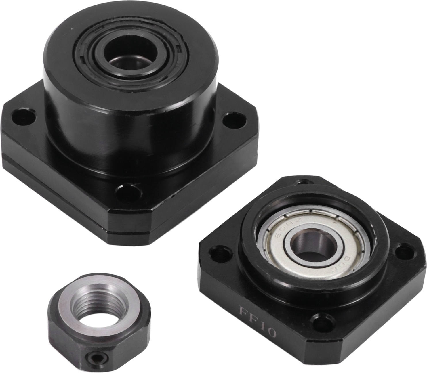 Adet FK10 Sabit Taraf +1 Adet FF10 Yüzer Taraf SFU1204 Vidalı Cnc Parçaları Vidalı 1204 FK/FF10 Uç Desteği (Yurt Dışından)