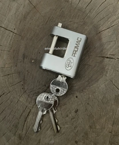 50MM Çelik Milli Asma Kilit Kayar Milli Kilit Paslanmaz Asma Kilit