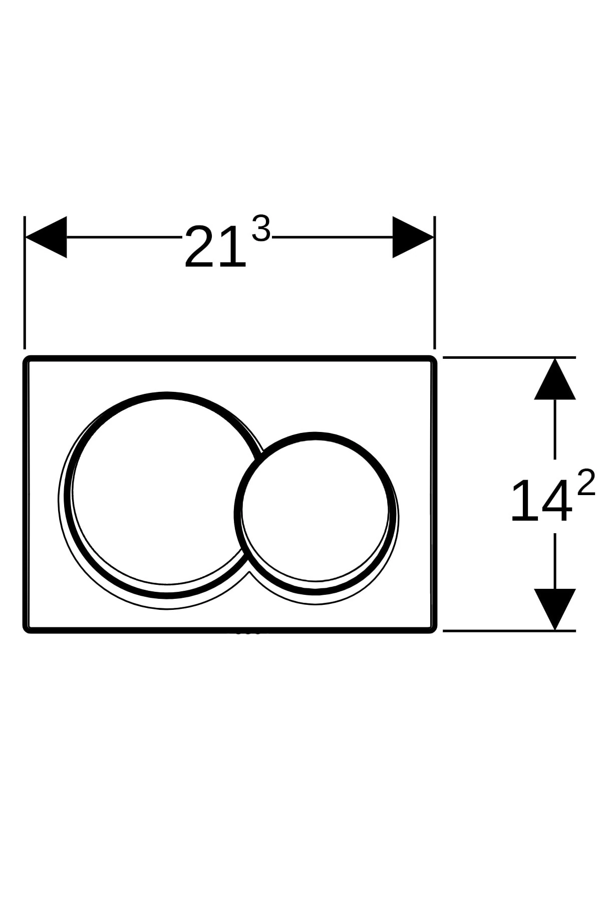 Kumanda Kapağı, Alpha01, Çift Basmalı, Beyaz, 115.035.11.1