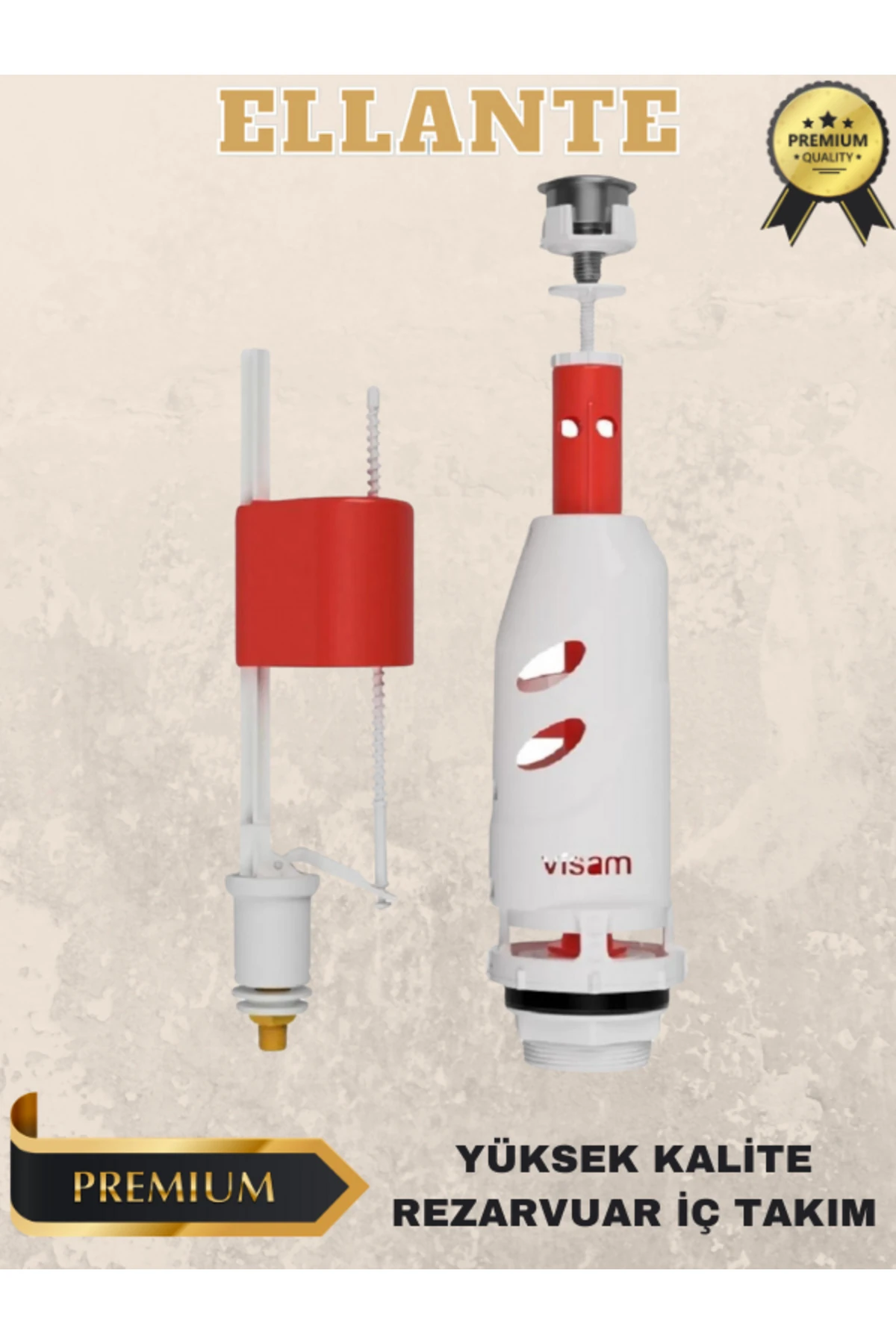 Basmalı Klozet Rezervuar Iç Takım Yüksek Kalite Visam Teos