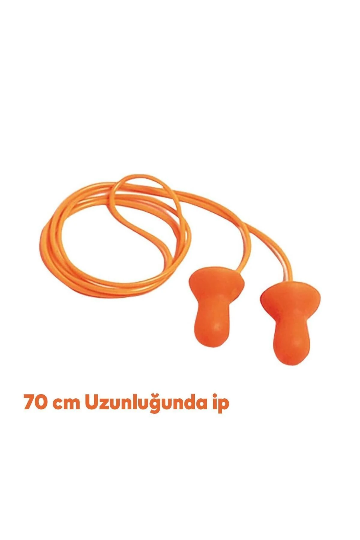 Kulak Tıkacı 26 Db Yıkanabilir İpli Tıkaç Gürültü Ses Önleyici Yüzme Su Kaçma Kulak Koruyucu